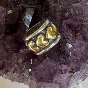 Brighton gold heart spacer bead